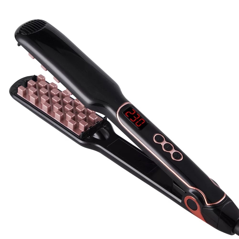 COPY - 2-in-1 Hair Volumizing Iron Hair Straightener Ceramic Crimper Corrugated…